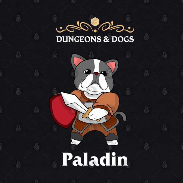 Dungeons and Dog Paladin Fighter Fantasy Tabletop RPG Roleplaying D20 Gamer by TheBeardComic